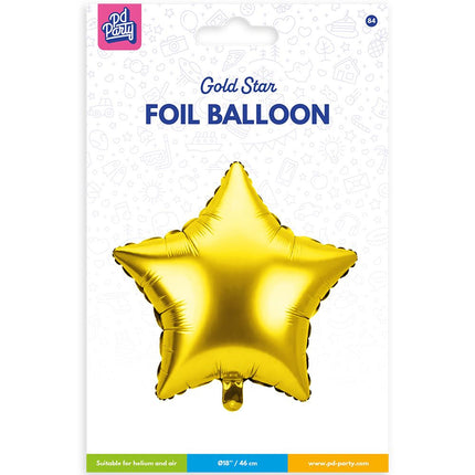 Folie ballon - Ster Goud van Paper Dreams koop je bij Partywinkel
