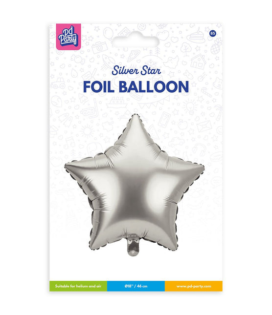 Folie ballon - Ster Zilver van Paper Dreams koop je bij Partywinkel