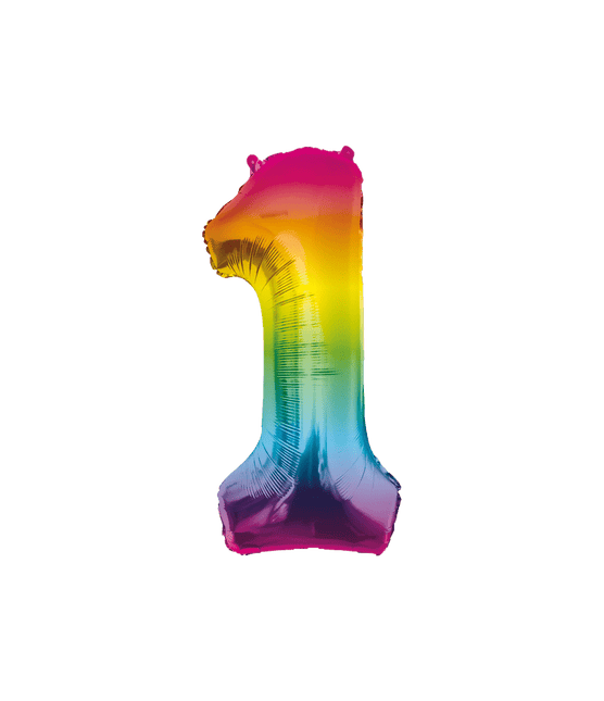 Folie Balloon 86cm 1 Regenboog van Paper Dreams koop je bij Partywinkel