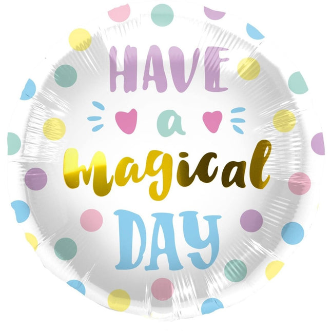 Folieballon 'Have a Magical Day' - 45cm van Folat koop je bij Partywinkel