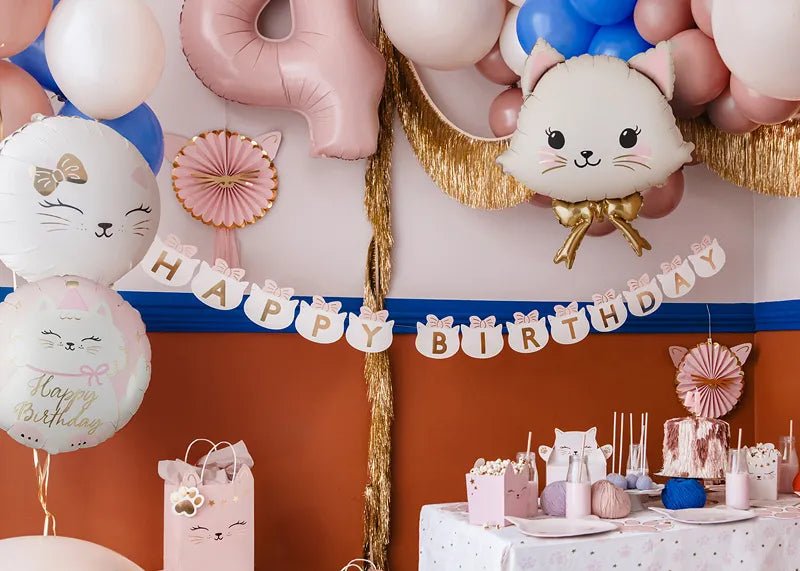 Folieballon Kat, 50x60 cm, mix van Partydeco koop je bij Partywinkel