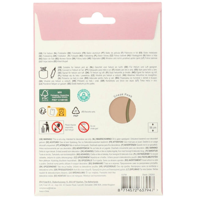 Beer Helium Ballon I Love You Leeg 56cm van Folat koop je bij Partywinkel