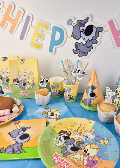 Folieballon Woezel & Pip 45cm Leeg van Haza Witbaard koop je bij Partywinkel