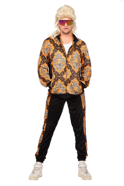 Fout Trainingspak Zwart/Goud Heren van Wilbers & Wilbers koop je bij Partywinkel