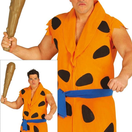 Fred Flintstone Kostuum Zwart Oranje Heren van Fiestas Guirca koop je bij Partywinkel