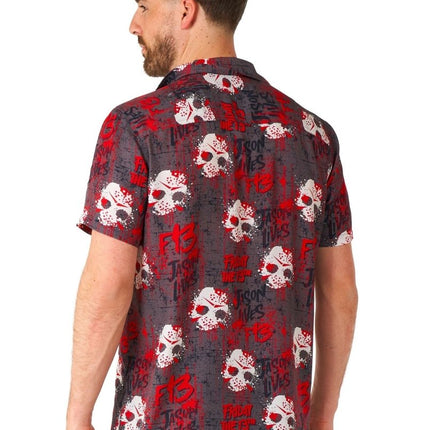 Friday the 13th Overhemd Korte Mouwen Heren OppoSuits van OppoSuits koop je bij Partywinkel
