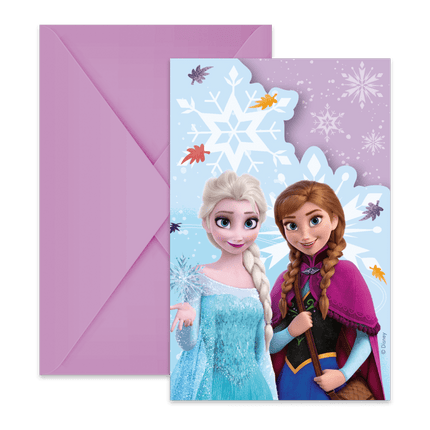 Frozen Uitnodigingen 6st van Procos koop je bij Partywinkel