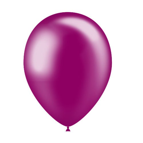Fuchsia Ballonnen Metallic 25cm 10st van Balloonia koop je bij Partywinkel