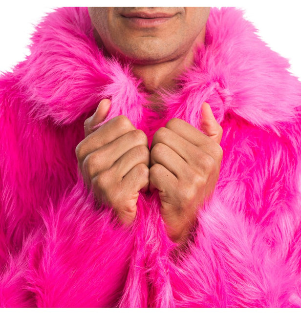 Fuksia tekoturkistakki