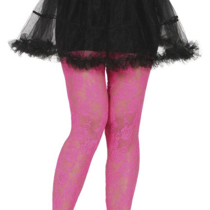 Fuchsia Panty Dames Kant van Fiestas Guirca koop je bij Partywinkel