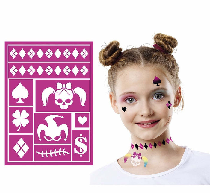 Fuchsia Schmink Stencil 14x20cm van Fiestas Guirca koop je bij Partywinkel