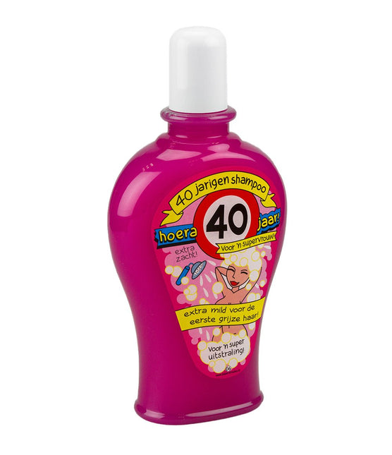 Fun Shampoo 40 Jaar Vrouw 350ml van Paper Dreams koop je bij Partywinkel