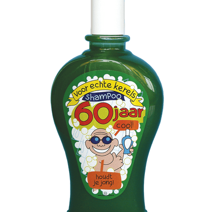 Fun Shampoo 60 Jaar Man 350ml van Paper Dreams koop je bij Partywinkel