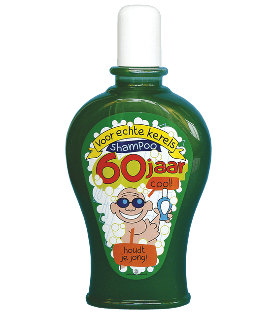 Fun Shampoo 60 Jaar Man 350ml van Paper Dreams koop je bij Partywinkel