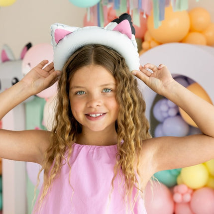 Gabby Kattenoren Folie Ballon 21.5x21 cm van Partydeco koop je bij Partywinkel