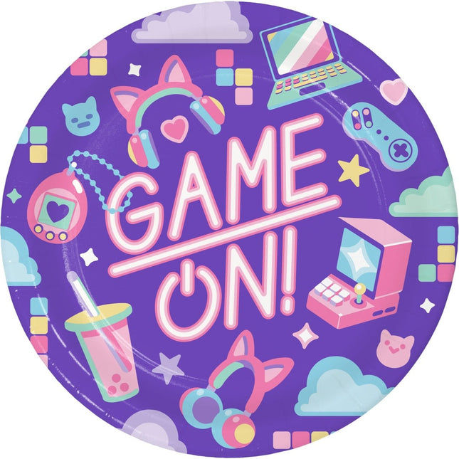 Gaming Party Borden 23cm 8st van Creative Converting koop je bij Partywinkel