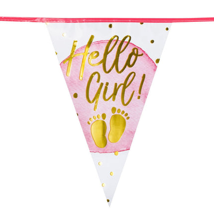 Geboorte Slinger Hello Girl! 6m van Boland koop je bij Partywinkel