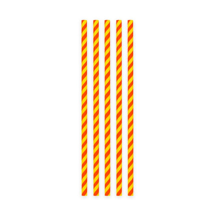 Geel Rode Rietjes Karton 20st van WeFiesta koop je bij Partywinkel