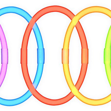 Gekleurde Armband Glow In The Dark 50st van Fiestas Guirca koop je bij Partywinkel