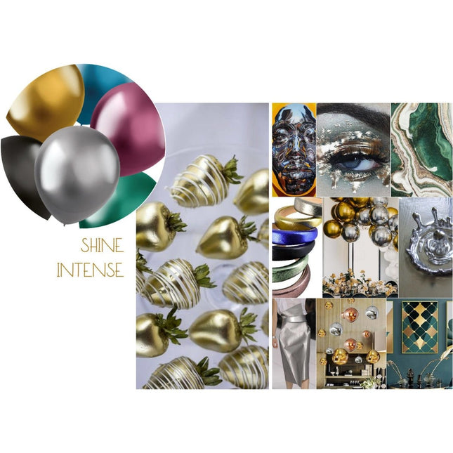 Gekleurde Ballonnen Chroom 33cm 50st van Folat koop je bij Partywinkel