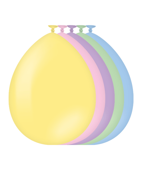 Gekleurde Ballonnen Pastel 30cm 10st van Paper Dreams koop je bij Partywinkel