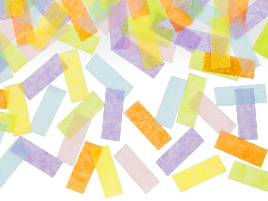 Gekleurde Confetti Kanon Pastel 20cm van Partydeco koop je bij Partywinkel