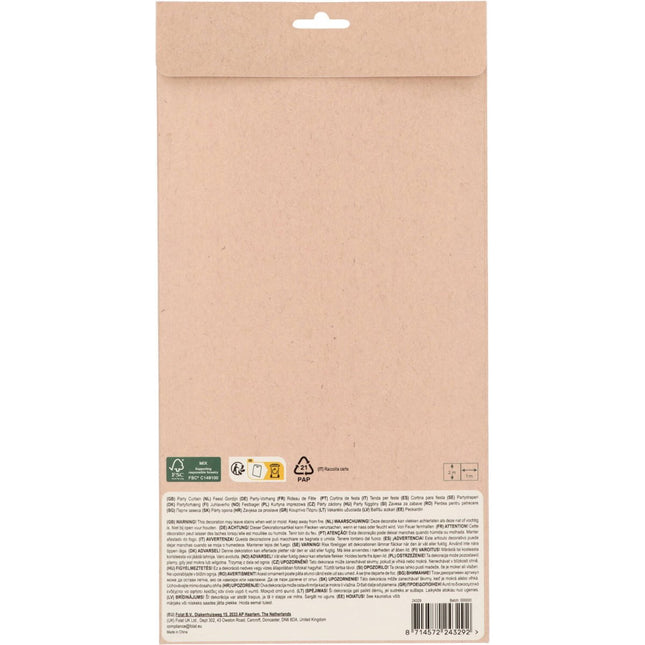 Gekleurde Deurgordijn Pastel 2m van Folat koop je bij Partywinkel