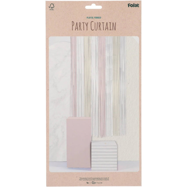 Gekleurde Deurgordijn Pastel 2m van Folat koop je bij Partywinkel