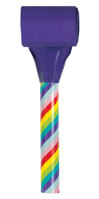 Gekleurde Feesttoeters 8st van Unique koop je bij Partywinkel