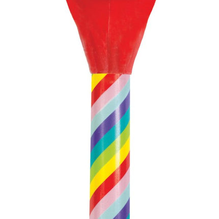 Gekleurde Feesttoeters 8st van Unique koop je bij Partywinkel