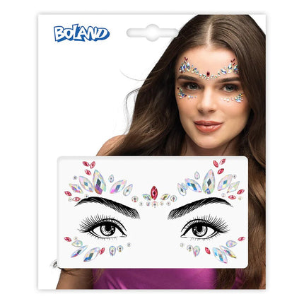 Gekleurde Gezicht Stickers Florence van Boland koop je bij Partywinkel