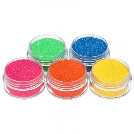 Gekleurde Glitter Tattoo Set Neon 5st van Superstar koop je bij Partywinkel