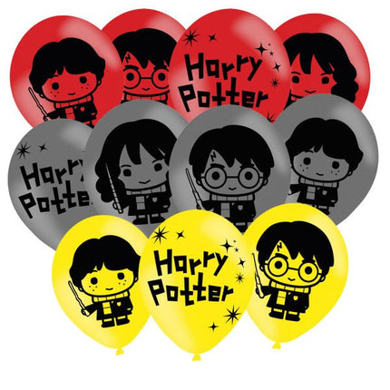 Gekleurde Harry Potter Ballonnen 27,5cm 6st van Riethmueller koop je bij Partywinkel