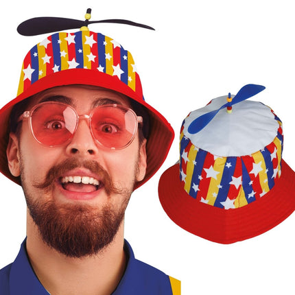 Gekleurde Hoed Met Proppellor van Fiestas Guirca koop je bij Partywinkel
