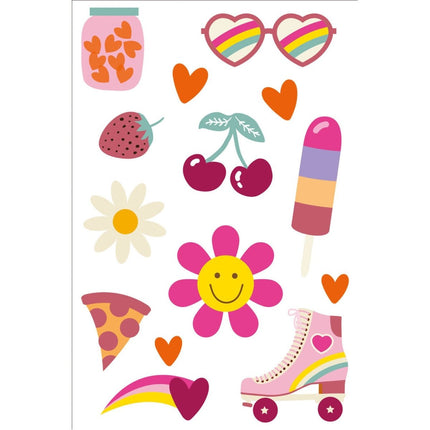 Gekleurde Nep Tattoos Meisjes van Folat koop je bij Partywinkel