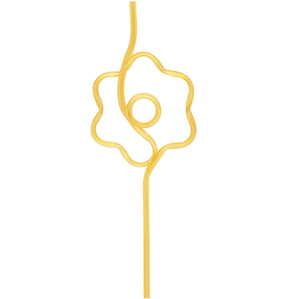 Gekleurde Rietjes Bloem 5st van Unique koop je bij Partywinkel