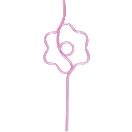 Gekleurde Rietjes Bloem 5st van Unique koop je bij Partywinkel