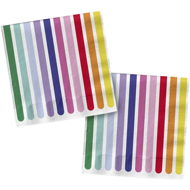 Gekleurde Servetten 33cm 20st van Folat koop je bij Partywinkel