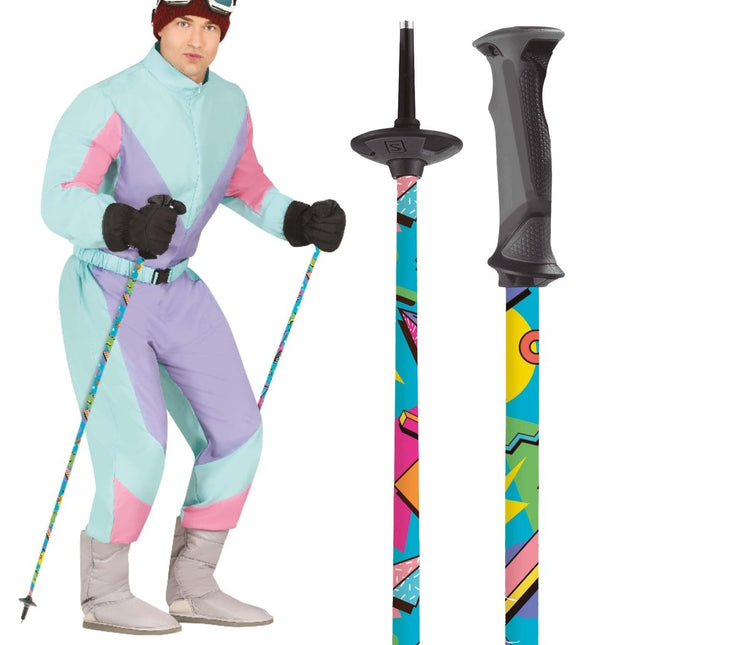 Gekleurde Skistokken van Fiestas Guirca koop je bij Partywinkel