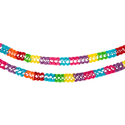 Gekleurde Slinger Stoel 2,5m 2st van Paper Dreams koop je bij Partywinkel