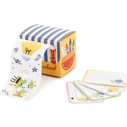Gekleurde Sticker School 19 delig van Partydeco koop je bij Partywinkel