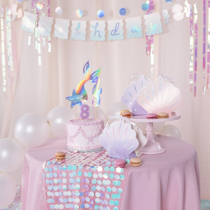 Gekleurde Uitdeelbox Schelpen 17,5cm 4st van Partydeco koop je bij Partywinkel