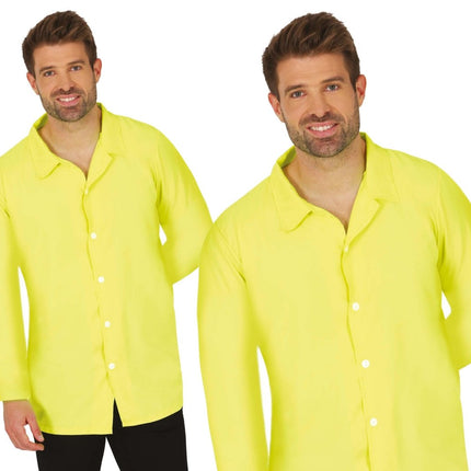 Gele Blouse Heren van Fiestas Guirca koop je bij Partywinkel