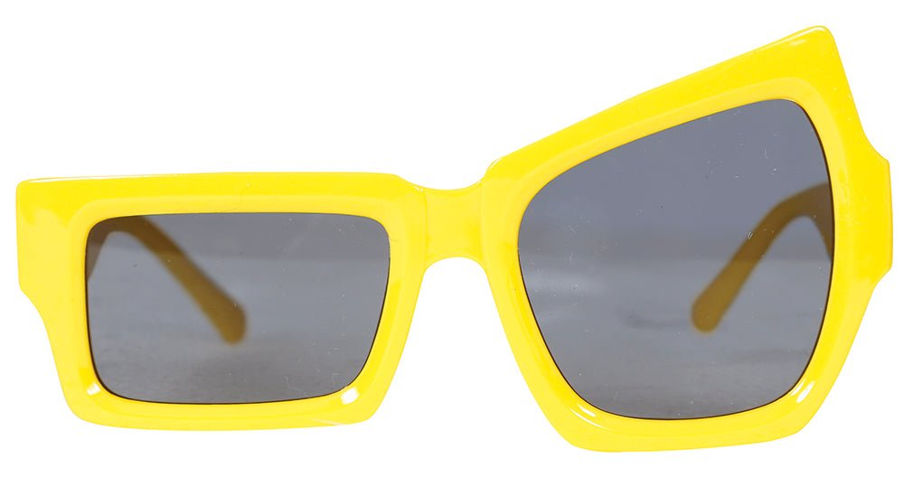 Gele Bril Asymmetrisch van Fiestas Guirca koop je bij Partywinkel