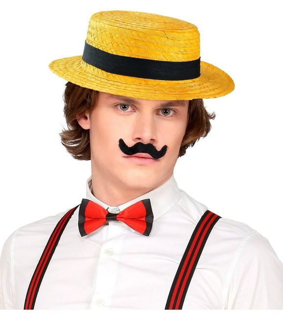 Gele Hoed Met Zwarte Band van Widmann koop je bij Partywinkel