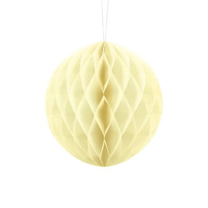 Gele Honeycomb 20cm van Partydeco koop je bij Partywinkel