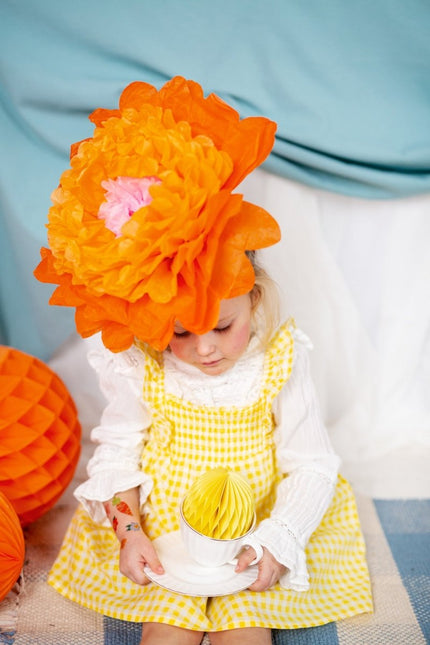 Gele Honeycomb Paasei 12cm van Partydeco koop je bij Partywinkel