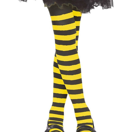 Gele Panty Gestreept Kind van Fiestas Guirca koop je bij Partywinkel