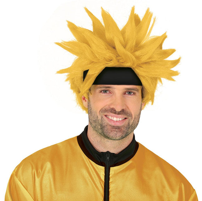 Gele Pruik van Fiestas Guirca koop je bij Partywinkel