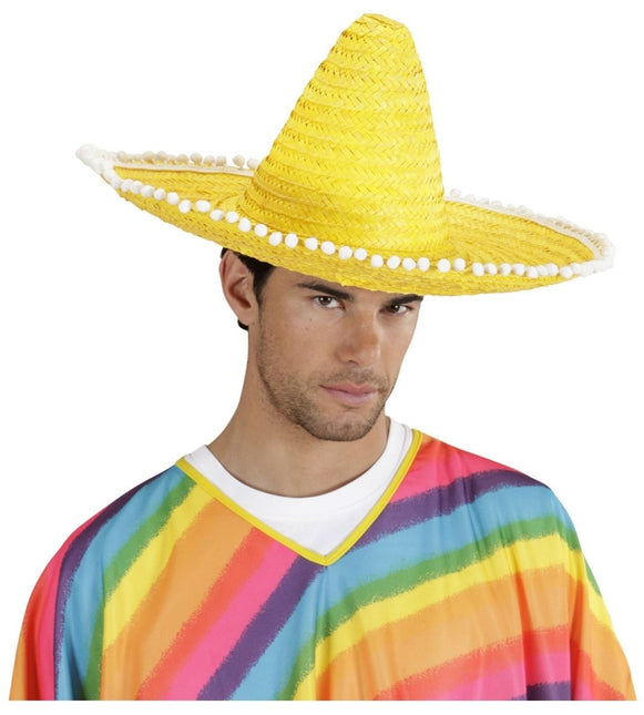 Gele Sombrero 50cm van Widmann koop je bij Partywinkel